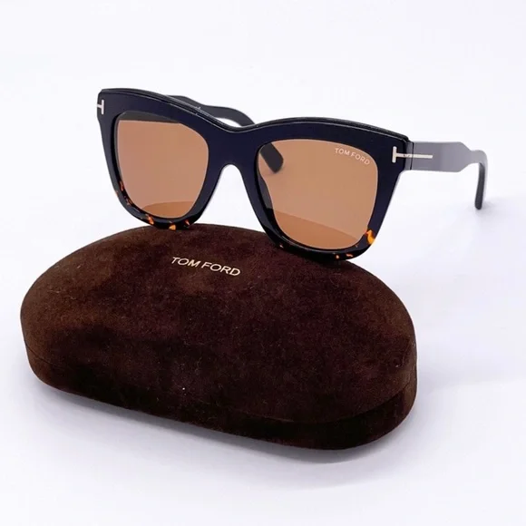 NEW TOM FORD JULIE TF685 05E WOMEN SUNGLASSES FT0685/S BLACK  display picture 2